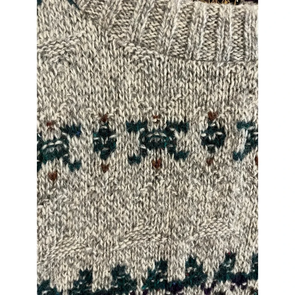 Vintage Eddie Bauer Wool Blend Fair Isle Crewneck Sweater